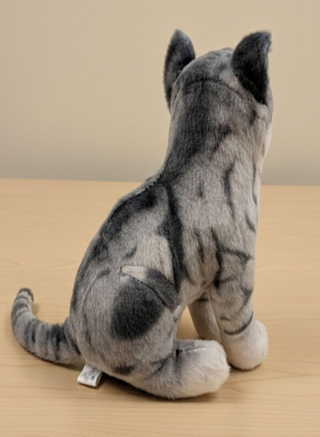 Tickles Cute Musical Sitting Cat with Meow Meow Sound Soft Stuffed Plush Animal Toy for Kids Boys & Girls Birthday Gift (Color: Grey Size: 25 cm) - Image 4